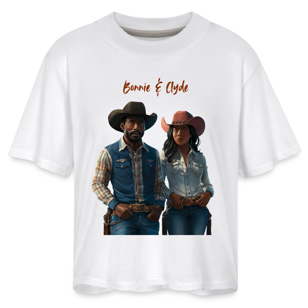 Bonnie & Clyde BOXY TEE - white