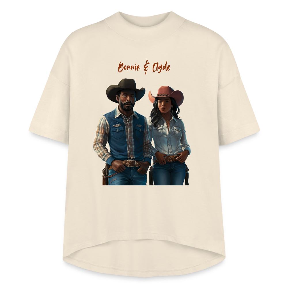 Bonnie & Clyde HI-LO TEE - Natural