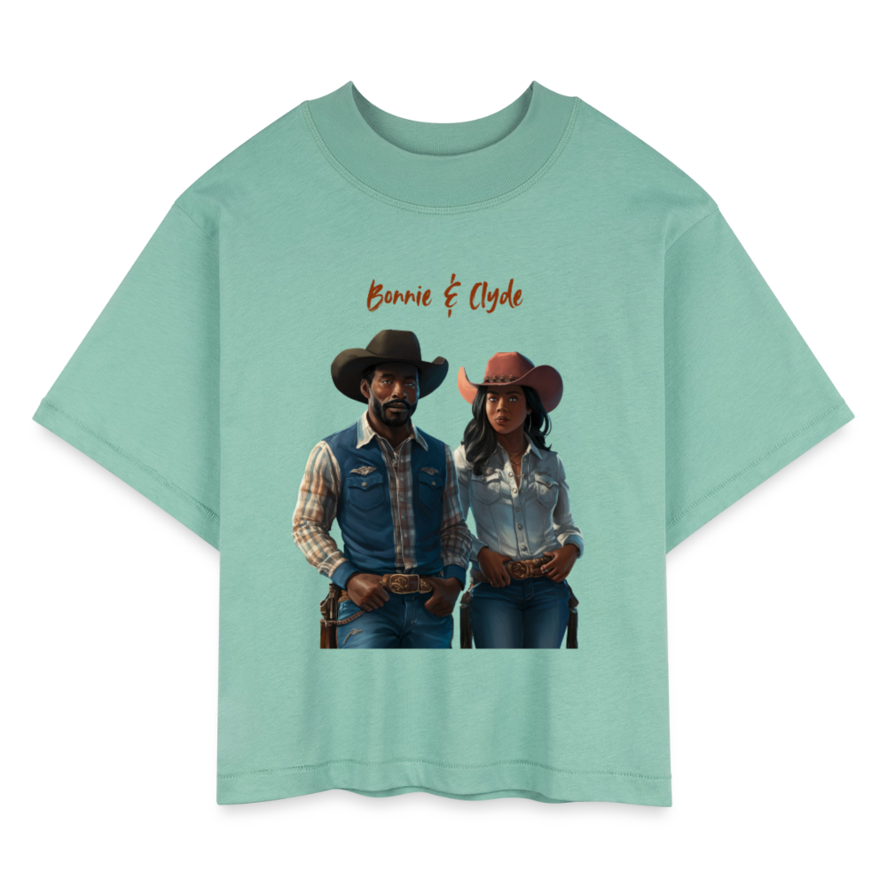 Bonnie & Clyde BOXY TEE - saltwater