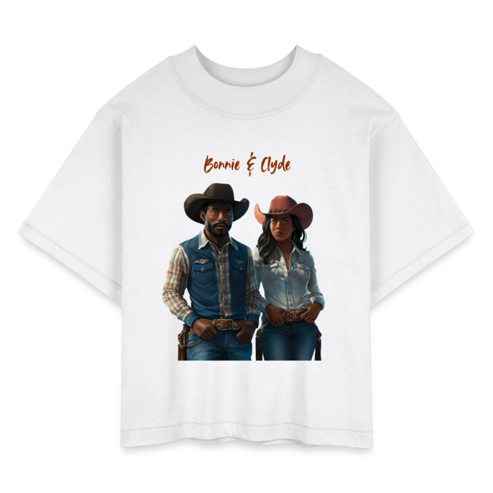 Bonnie & Clyde BOXY TEE - white