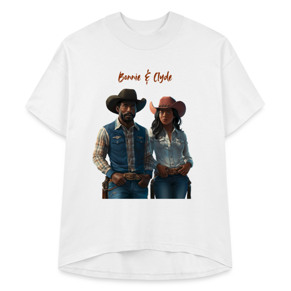 Bonnie & Clyde HI-LO TEE - white