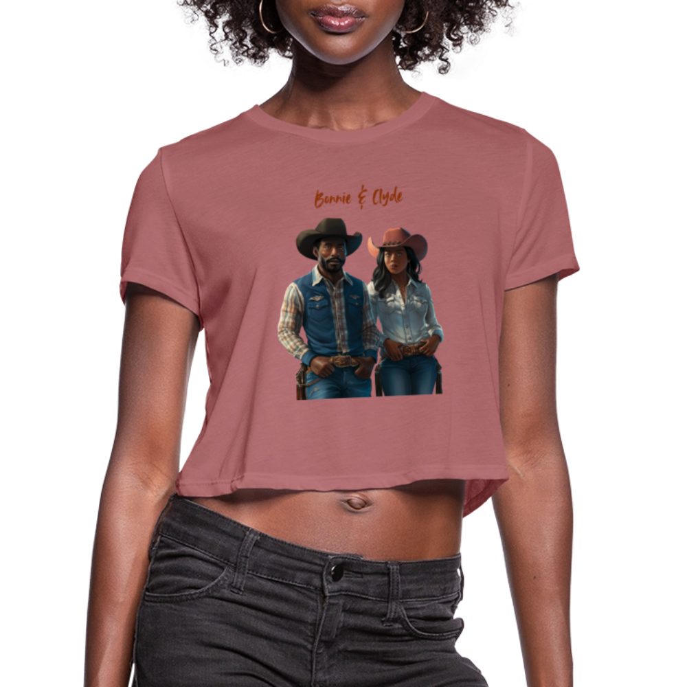 Bonnie & Clyde FLOWY CROP - mauve