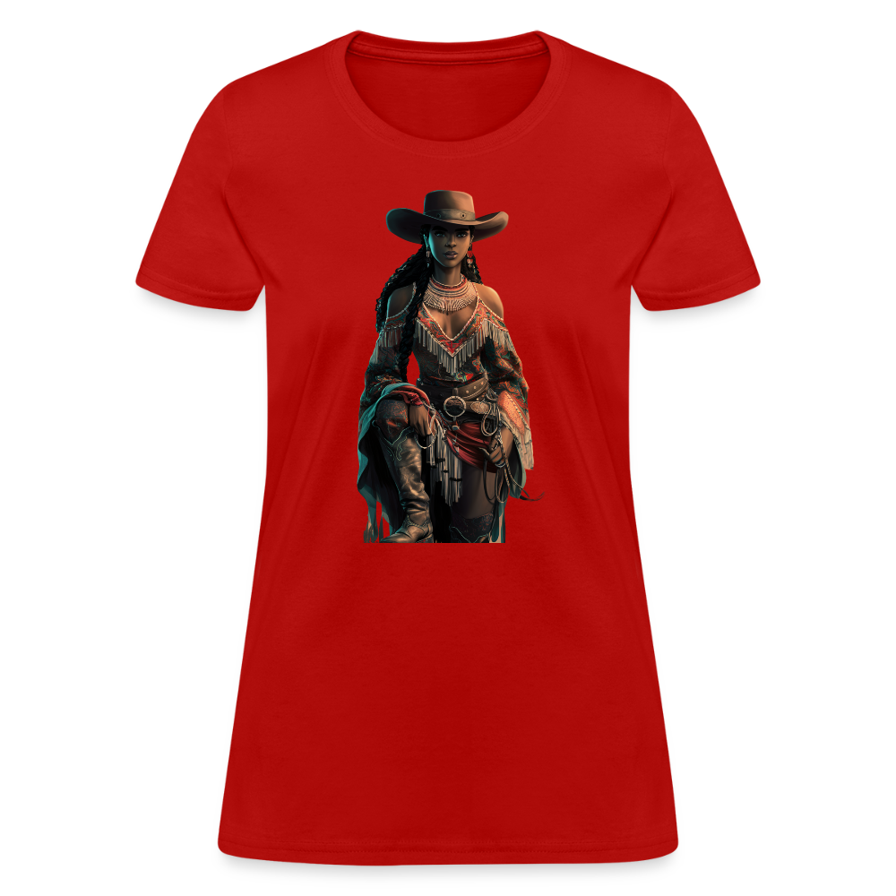 Indigenous Cowgirl T-SHIRT - red