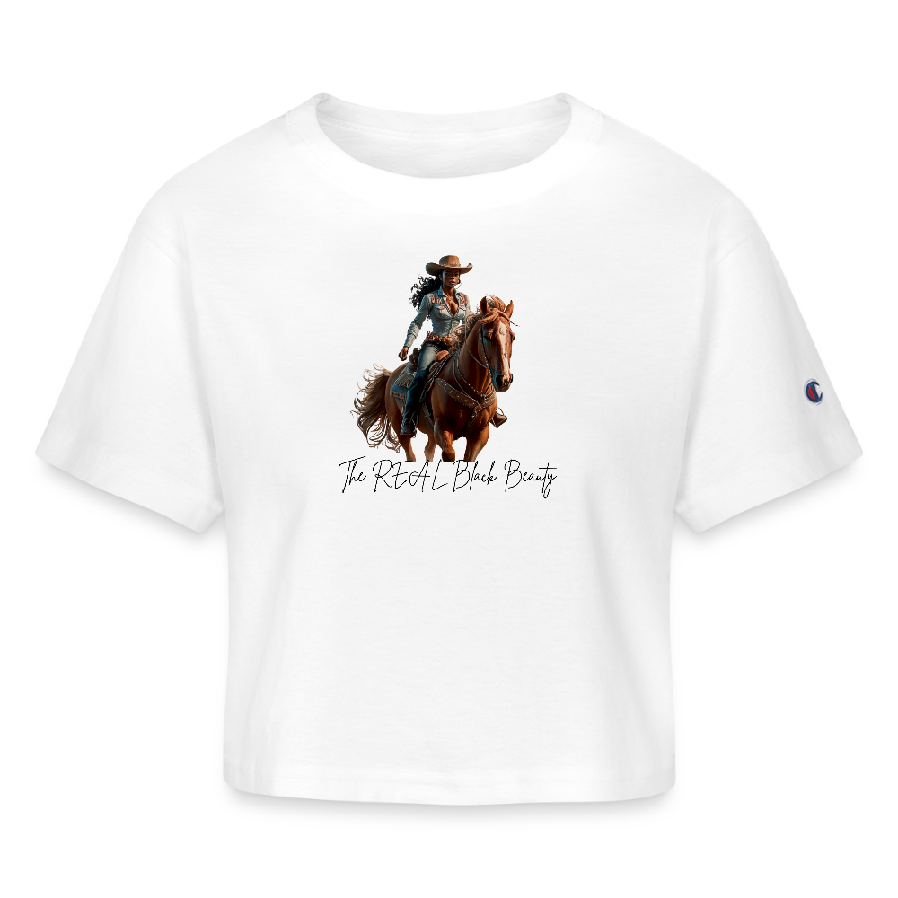 The REAL Black Beauty CROP - white