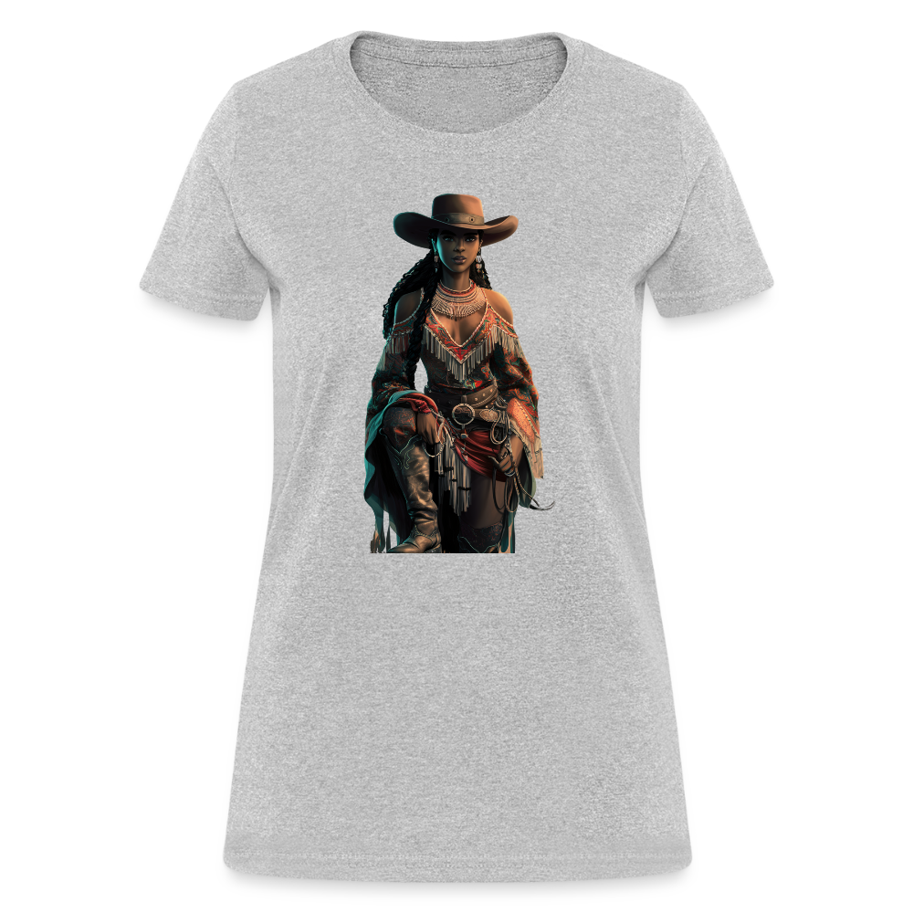 Indigenous Cowgirl T-SHIRT - heather gray