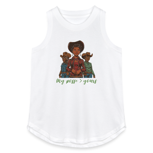My Posse is Better than Yours RELAXED TANK - white