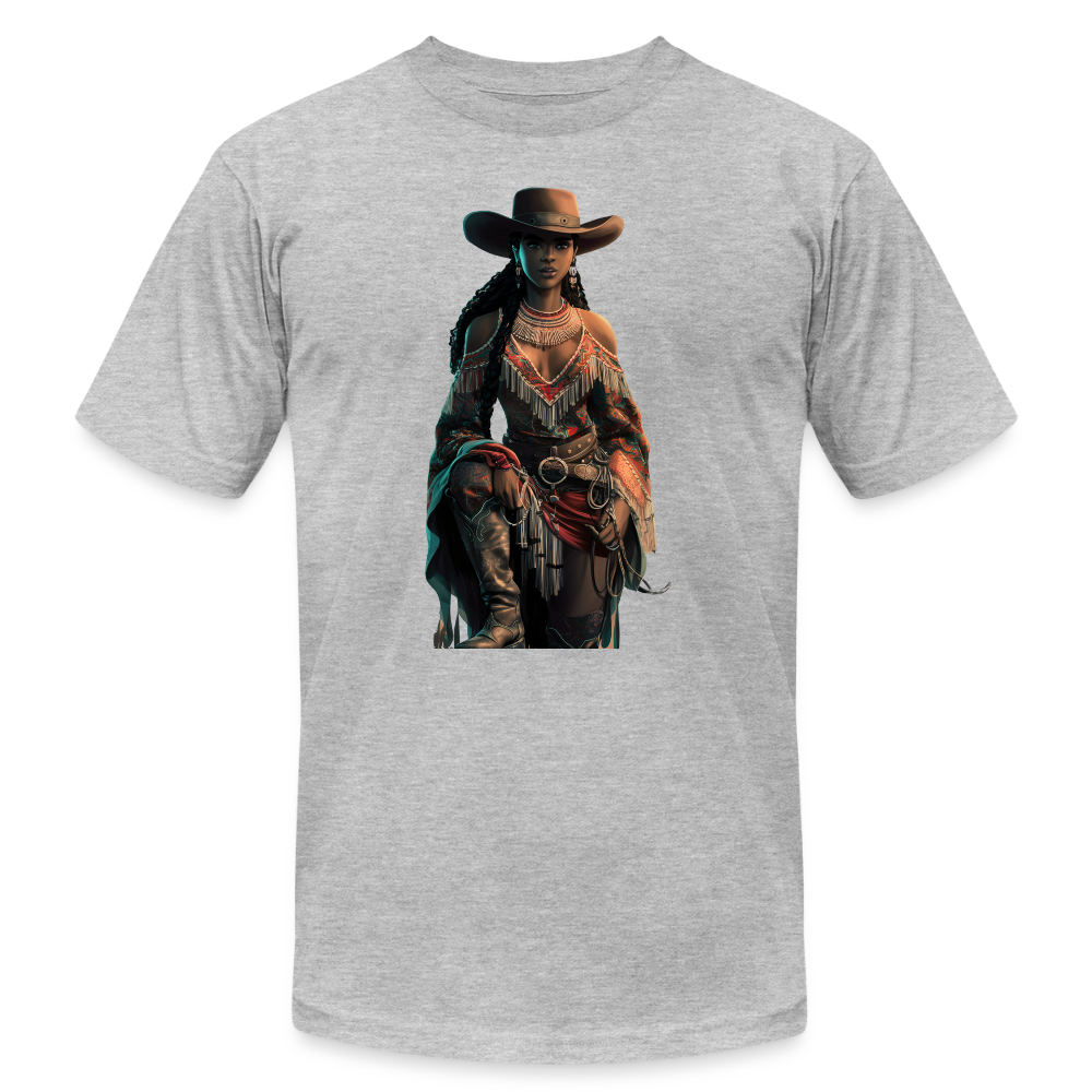 Indigenous Cowgirl UNISEX JERSEY T-SHIRT - heather gray