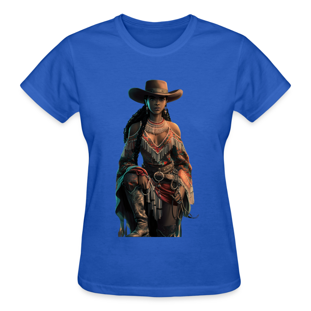 Indigenous Cowgirl WOMEN'S ULTRA COTTON T-SHIRT - royal blue