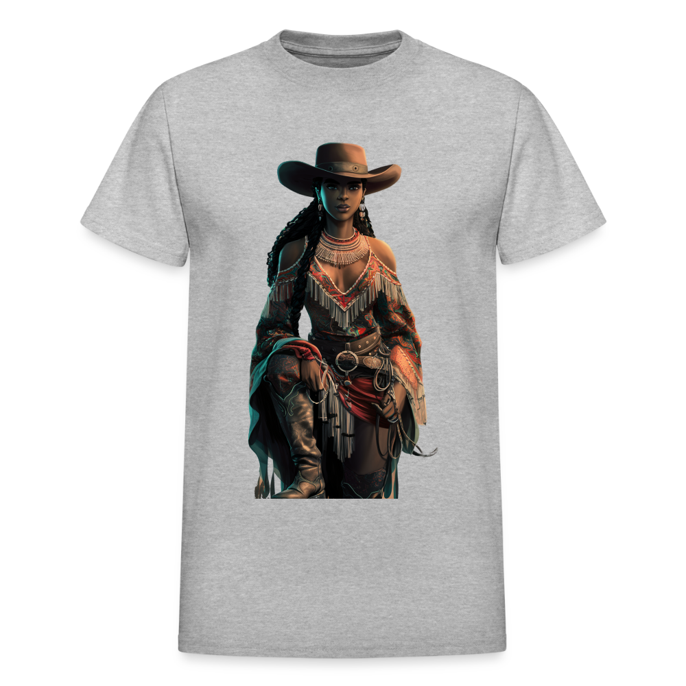 Indigenous Cowgirl UNISEX ULTRA COTTON T-SHIRT - heather gray