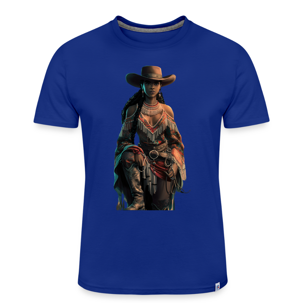 Indigenous Cowgirl UNISEX PERFORMANCE T-SHIRT - royal blue