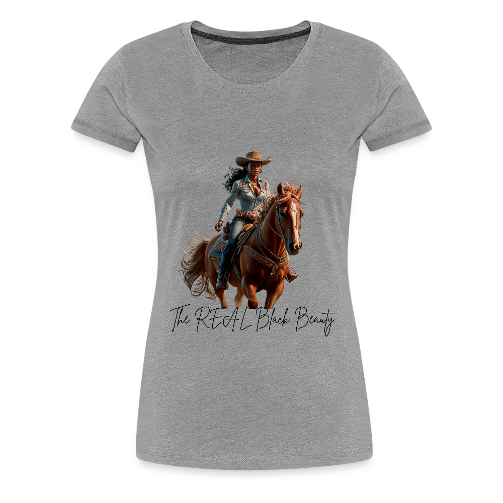 The REAL Black Beauty PREMIUM T-Shirt - heather gray