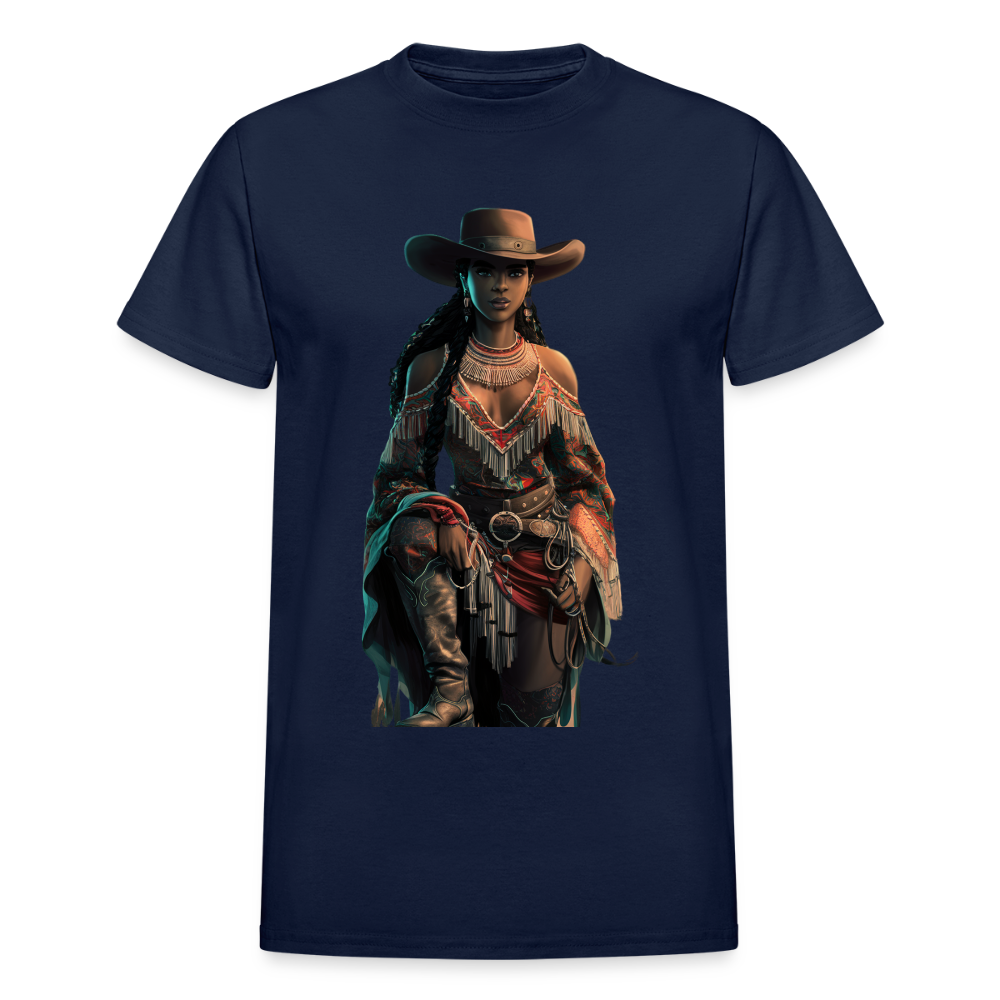 Indigenous Cowgirl UNISEX ULTRA COTTON T-SHIRT - navy