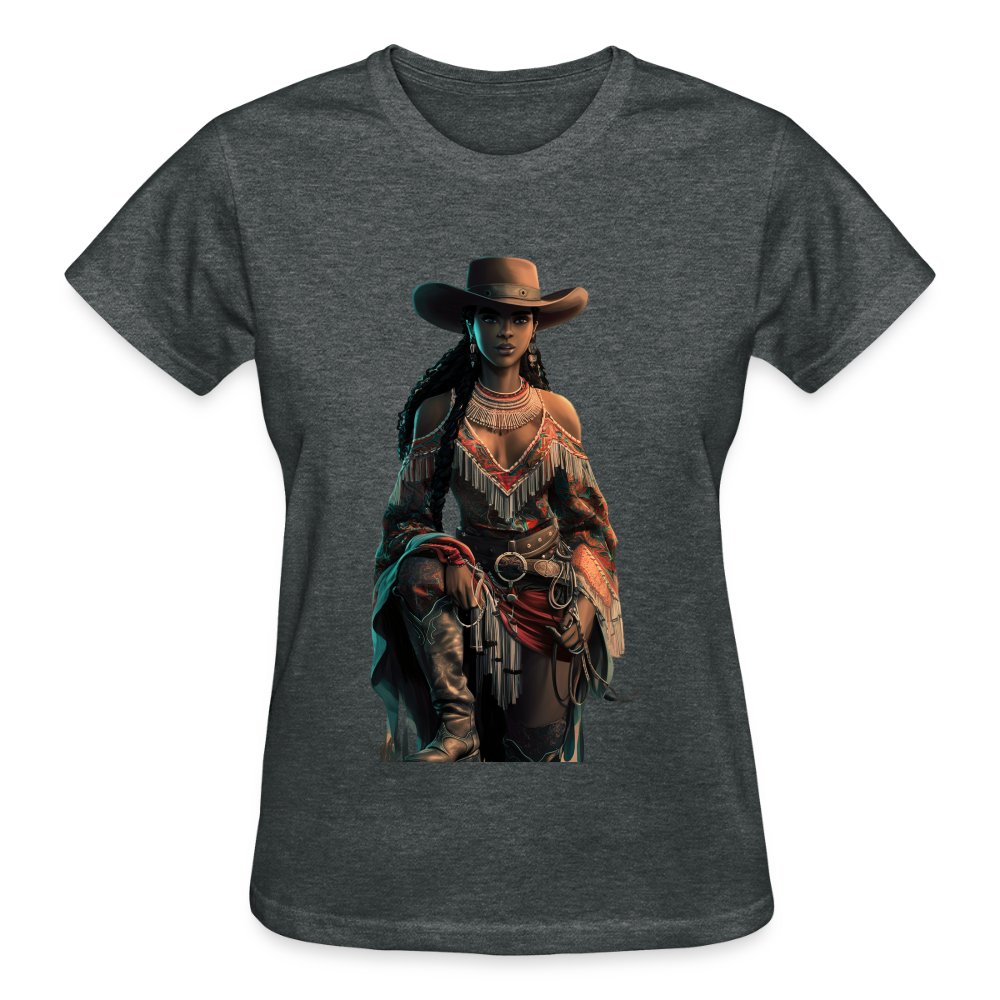 Indigenous Cowgirl WOMEN'S ULTRA COTTON T-SHIRT - deep heather