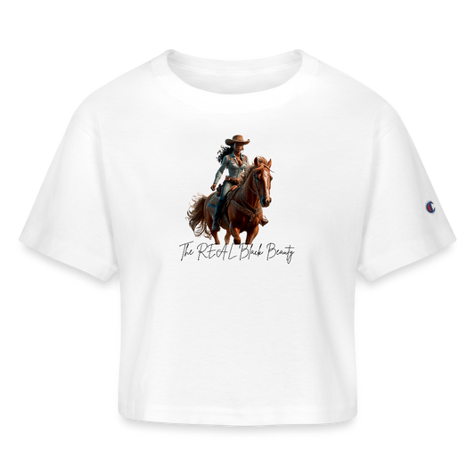 The REAL Black Beauty CROP - white