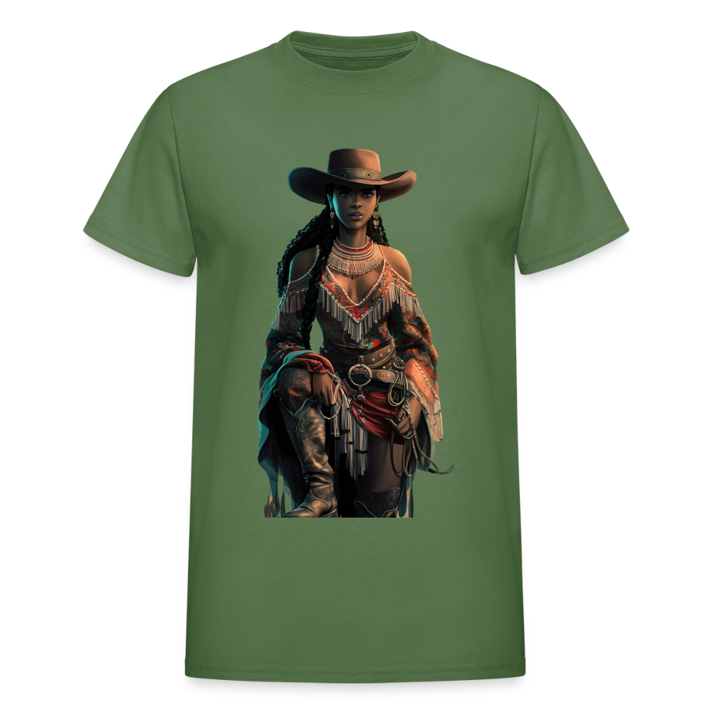 Indigenous Cowgirl UNISEX ULTRA COTTON T-SHIRT - military green