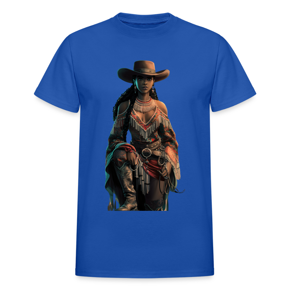 Indigenous Cowgirl UNISEX ULTRA COTTON T-SHIRT - royal blue