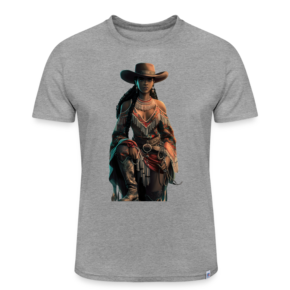 Indigenous Cowgirl UNISEX PERFORMANCE T-SHIRT - heather gray
