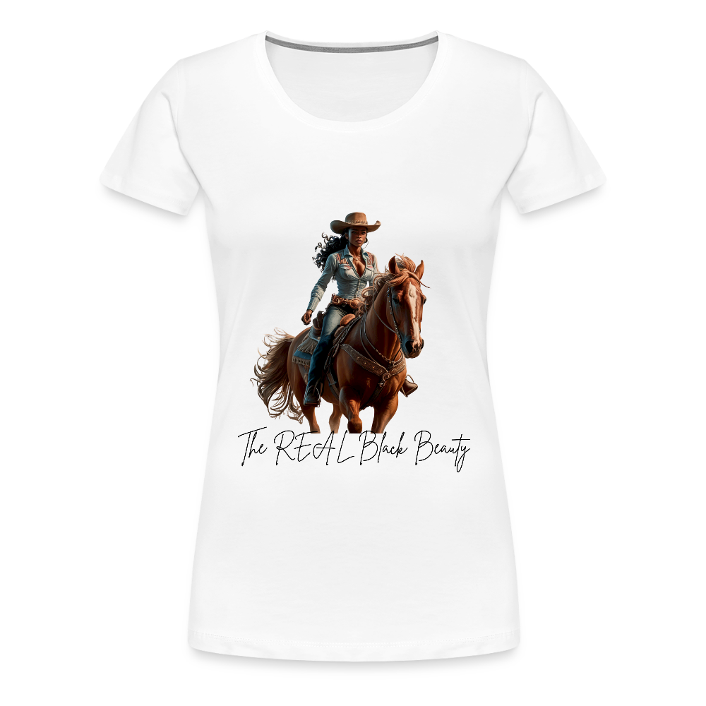 The REAL Black Beauty PREMIUM T-Shirt - white