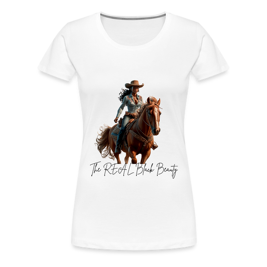 The REAL Black Beauty PREMIUM T-Shirt - white